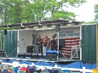 Dudley Connell & Don Rigsby w/Ira Gitlin at the Gettysburg Bluegrass Festival, 2009
