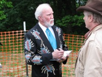 Doyle Lawson at the vendor area at the Gettysburg Bluegrass Festival, 2010