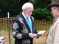 Doyle Lawson at the vendor area at the Gettysburg Bluegrass Festival, 2010
