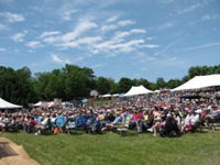 Saturday afternoon crowd at the Gettysburg Bluegrass Festival, 2010