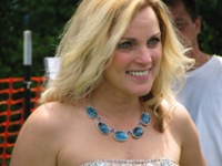Rhonda Vincent at the vendor area after her afternoon set at the Gettysburg Bluegrass Festival, 2010