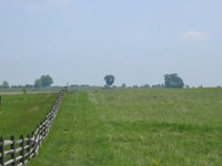 Walking Pickett's Charge at Gettysburg - the way out